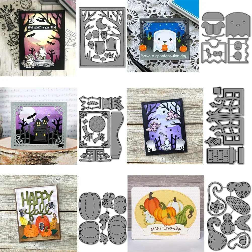 Halloween Spooky Gate and Spooky Forest Metal Cutting Dies Stitched Pumpkins/Gourds Diecut set For DIY Scrapbooking Cards Making
Halloween Spooky Gate and Spooky Forest Metal Cutting Dies Stitched Pumpkins/Gourds Diecut set For DIY Scrapbooking Cards Making