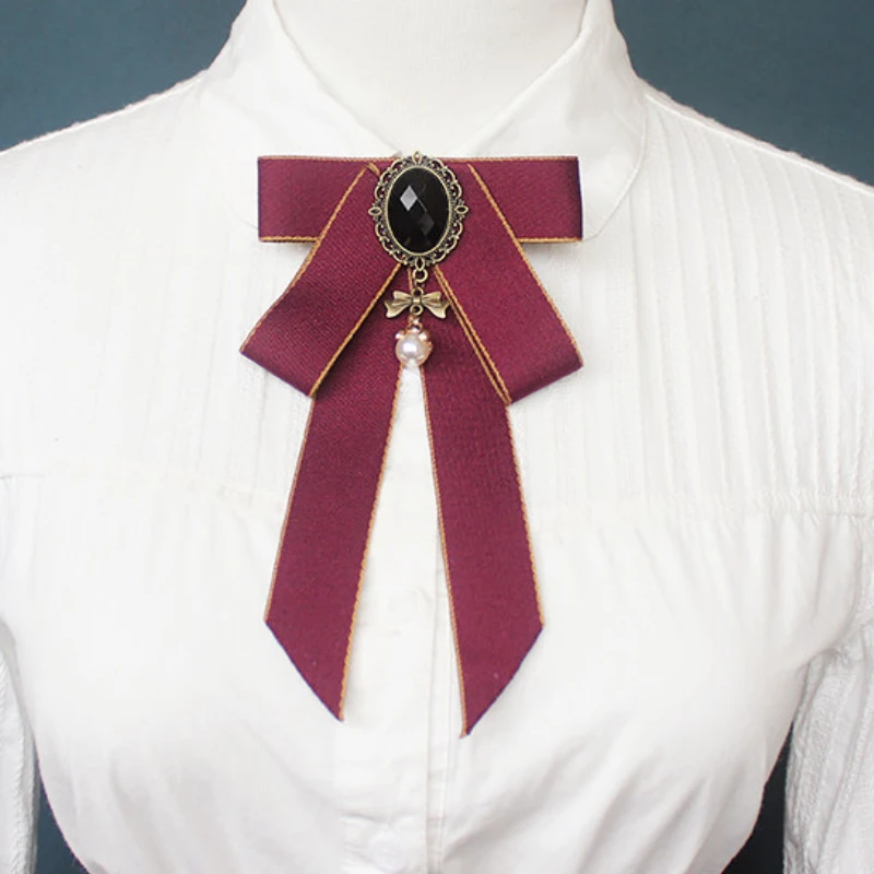 Korean Bow Tie Brooch Ribbon Tassel Girls Accessories Vintage Elegant College Style Shirts Collar Pins Cravat Gift for Men Women
Korean Bow Tie Brooch Ribbon Tassel Girls Accessories Vintage Elegant College Style Shirts Collar Pins Cravat Gift for Men Women
