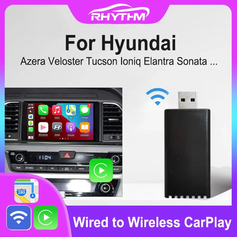 Беспроводной адаптер для автомобиля Hyundai Azera Veloster Tucson Ioniq Elantra Kona Accent 2017-2021
Беспроводной адаптер для автомобиля Hyundai Azera Veloster Tucson Ioniq Elantra Kona Accent 2017-2021