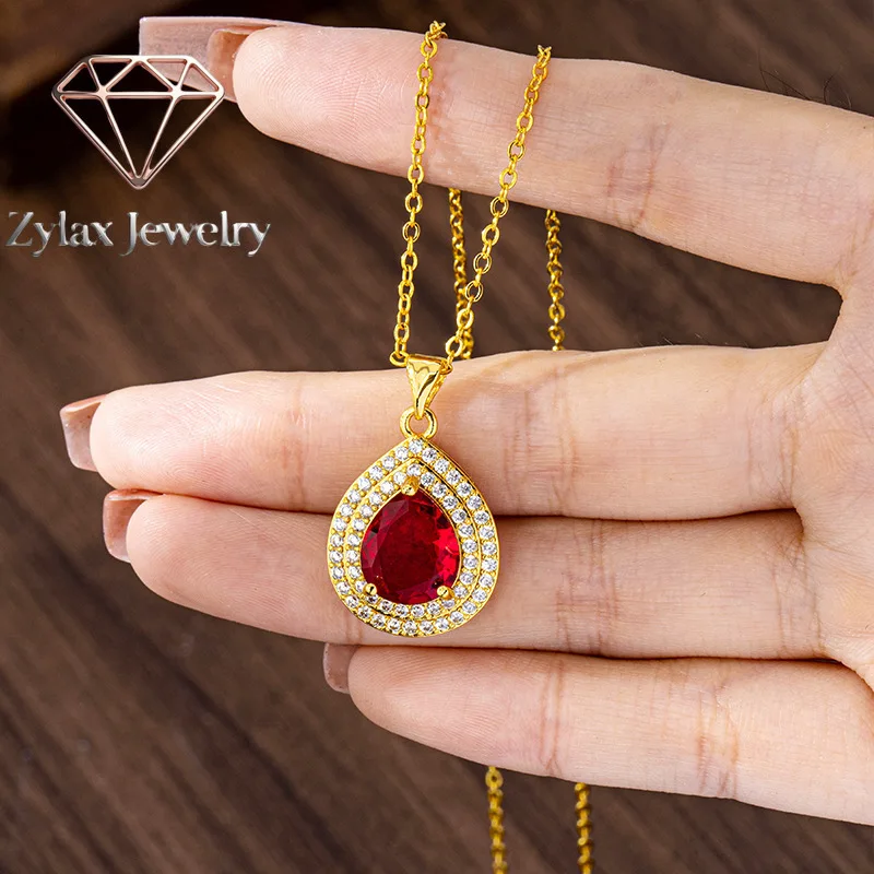 Zylax Jewelry 24K Gold AU999 Zircon-Inlaid Water Drop Necklace & Ring Set Women - Premium pure gold, secure zircon, suitable for
Zylax Jewelry 24K Gold AU999 Zircon-Inlaid Water Drop Necklace & Ring Set Women - Premium pure gold, secure zircon, suitable for