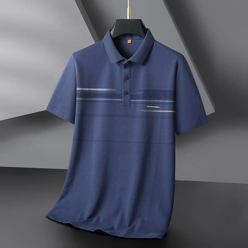 Men's Loose Casual POLO Shirt Large Short-sleeved Lapel T-shirt Plus Fat Top
Men's Loose Casual POLO Shirt Large Short-sleeved Lapel T-shirt Plus Fat Top