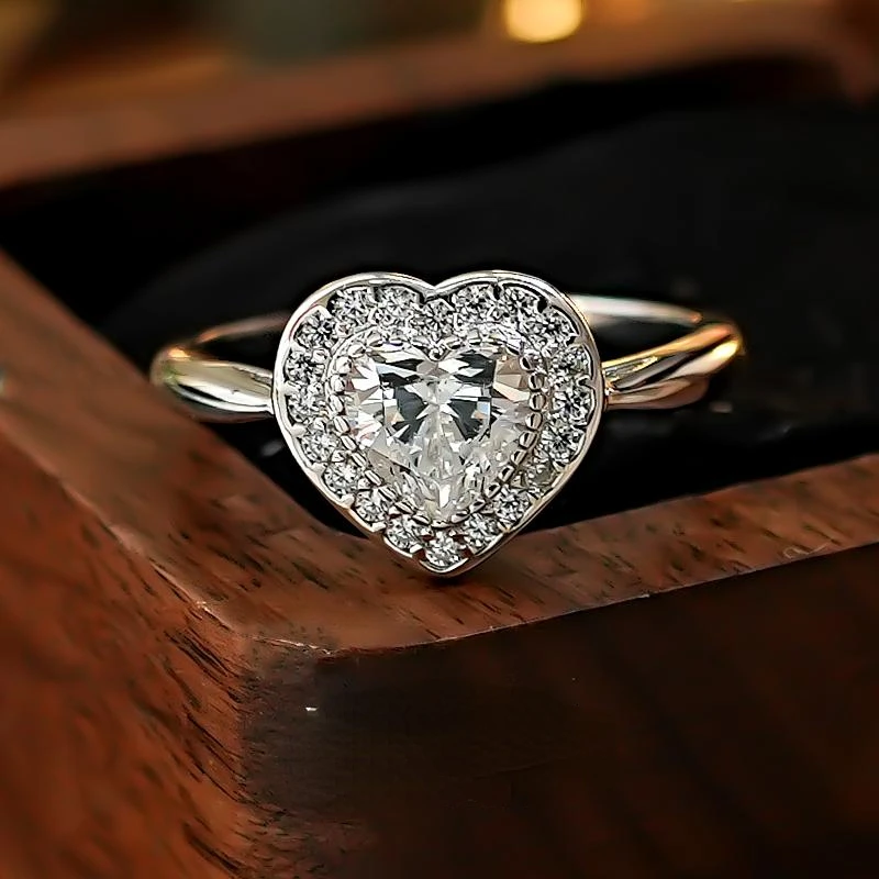 Love ring, cold style, light luxury 925 silver ring set with sweet couple temperament, niche
Love ring, cold style, light luxury 925 silver ring set with sweet couple temperament, niche