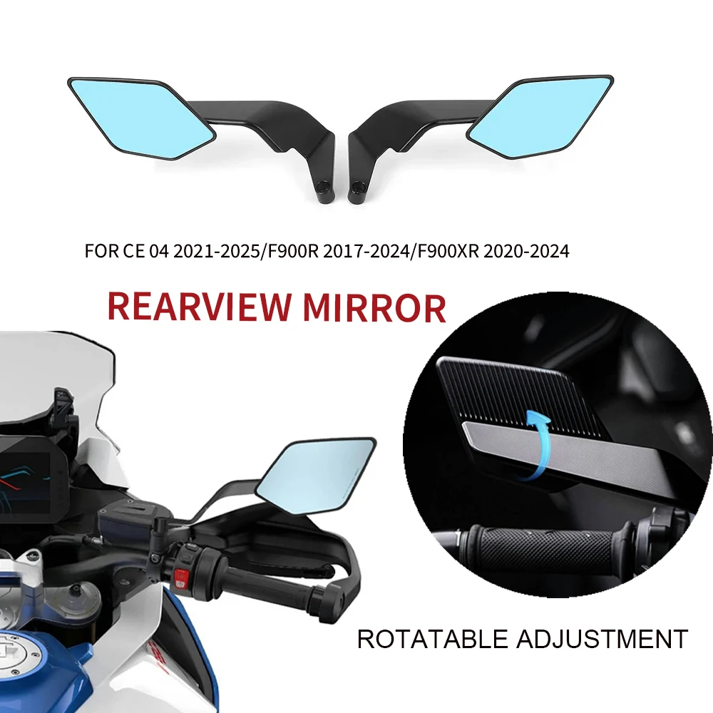 For BMW CE 04 CE04 F900R F900XR F900 R F 900 XR Motorcycle Stealth Max Rearview Mirror Adjustable Winglet Mirror Accessories
For BMW CE 04 CE04 F900R F900XR F900 R F 900 XR Motorcycle Stealth Max Rearview Mirror Adjustable Winglet Mirror Accessories