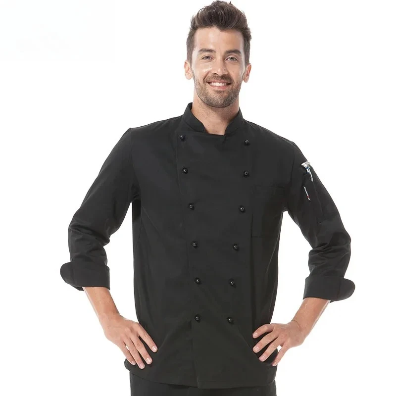 Modern long-sleeved restaurant and bar uniforms Cooking coats Uniform chefs wear jackets for hotels and restaurants
Modern long-sleeved restaurant and bar uniforms Cooking coats Uniform chefs wear jackets for hotels and restaurants