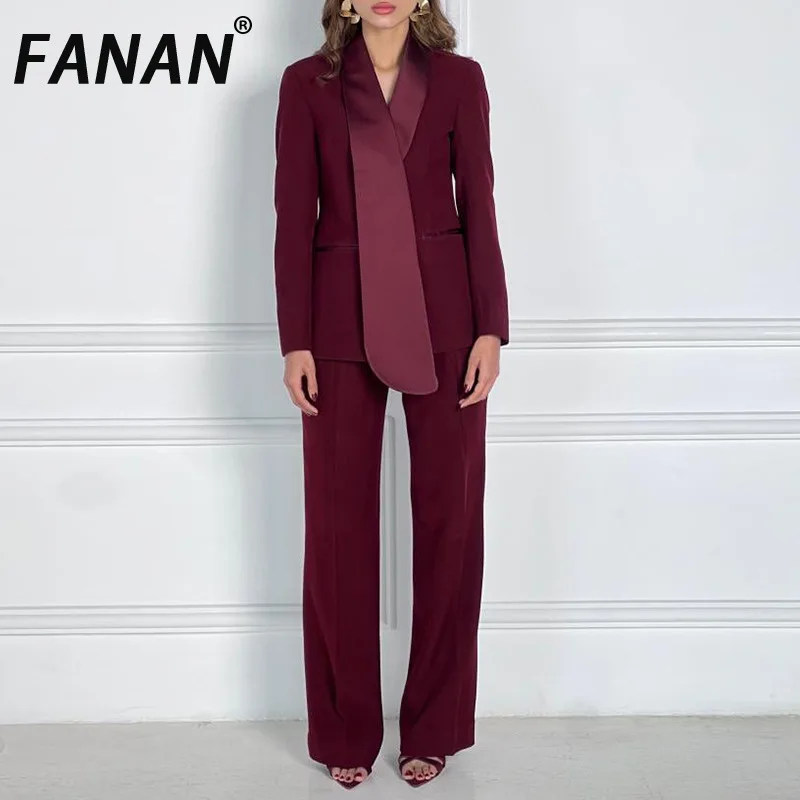 FANAN Elegnat комплект из 2 предметов, пиджаки со сборкой на талии + прямые брюки с высокой талией, офисные женские костюмы, новинка весны 2023 г.
FANAN Elegnat комплект из 2 предметов, пиджаки со сборкой на талии + прямые брюки с высокой талией, офисные женские костюмы, новинка весны 2023 г.