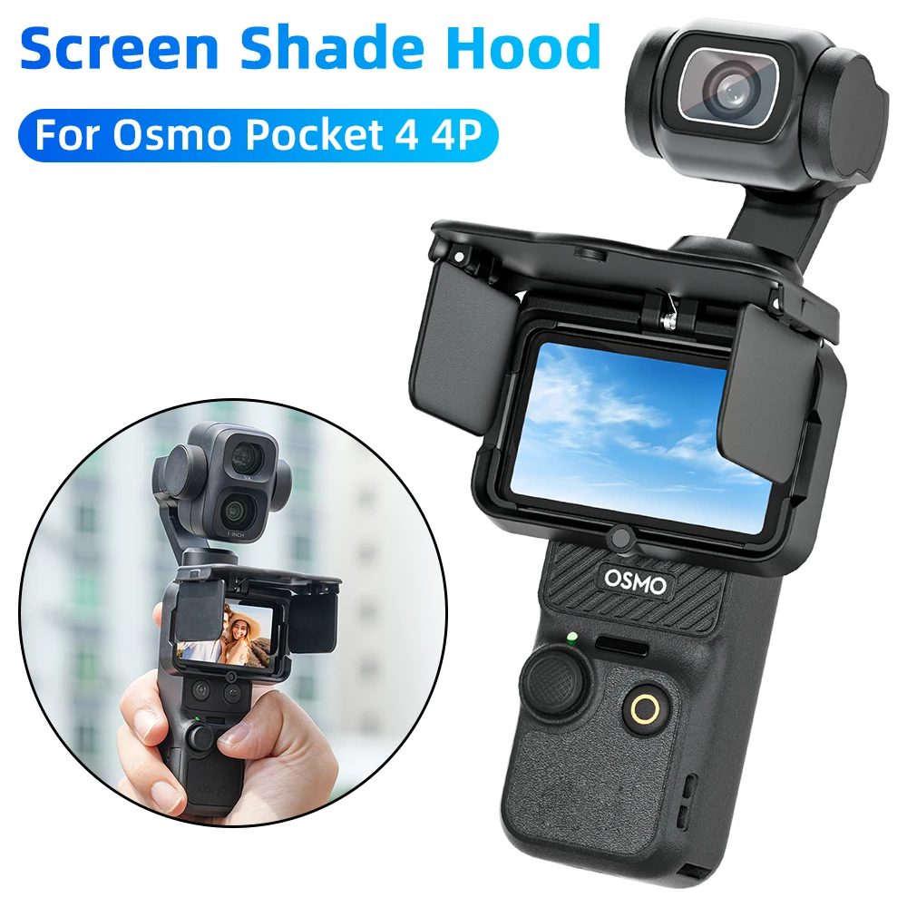 Screen Sun Shade Case for DJI Osmo Pocket 4P 4 3 Foldable Gimbal Screen Hood Protective Sunshade for Poackt4 Accessories
Screen Sun Shade Case for DJI Osmo Pocket 4P 4 3 Foldable Gimbal Screen Hood Protective Sunshade for Poackt4 Accessories