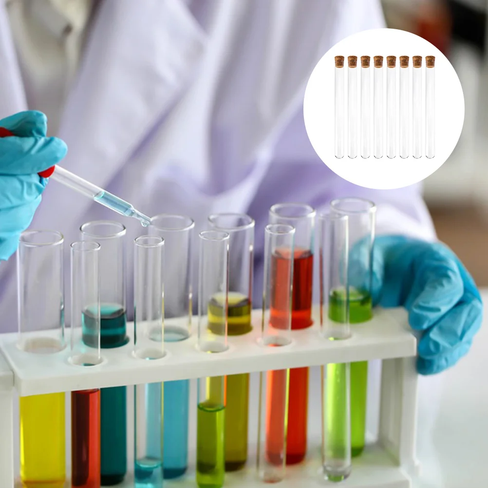 8Pcs Glass Test Tubes Transparent Round Bottom Laboratory Accessory Smooth Surface Easy Clean Sample Storage Container Chemistry
8Pcs Glass Test Tubes Transparent Round Bottom Laboratory Accessory Smooth Surface Easy Clean Sample Storage Container Chemistry