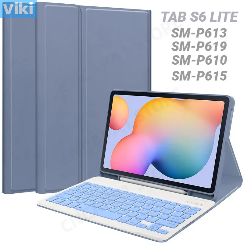 Bluetooth-клавиатура с док-станцией, чехол для Samsung Galaxy Tab S6 Lite, умный чехол с держателем для карандашей, искусственная кожа P619 P610 P615 10,4
Bluetooth-клавиатура с док-станцией, чехол для Samsung Galaxy Tab S6 Lite, умный чехол с держателем для карандашей, искусственная кожа P619 P610 P615 10,4