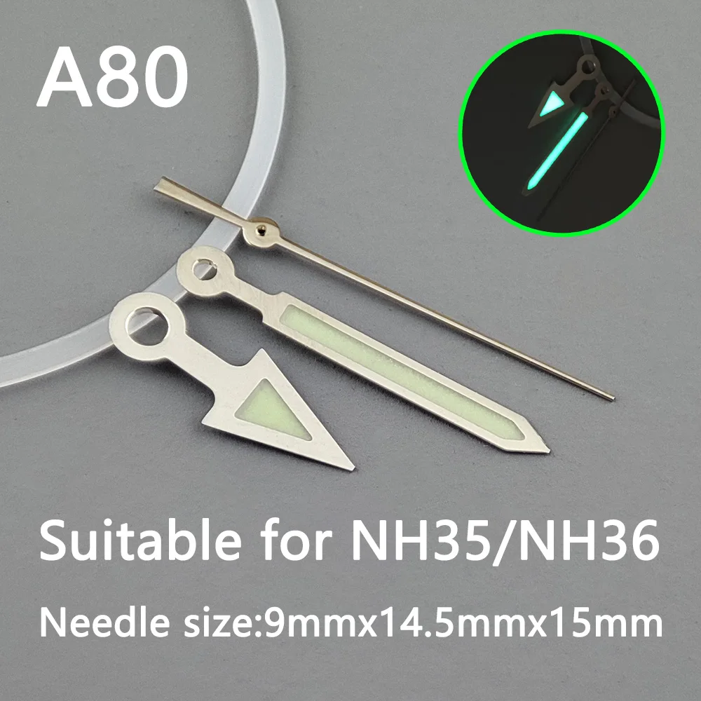 NH35 стрелка Серебряная игла зеленые светящиеся часы аксессуары, подходит для nh35 секундные стрелки nh36 механизм A80
NH35 стрелка Серебряная игла зеленые светящиеся часы аксессуары, подходит для nh35 секундные стрелки nh36 механизм A80