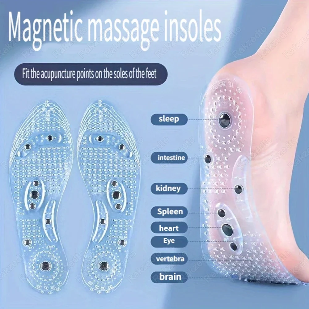 Silicone Acupressure Magnetic Massage Insoles for Shoes Insert Foot Therapy Insoles Weight Loss Slimming Foot Massager
Silicone Acupressure Magnetic Massage Insoles for Shoes Insert Foot Therapy Insoles Weight Loss Slimming Foot Massager