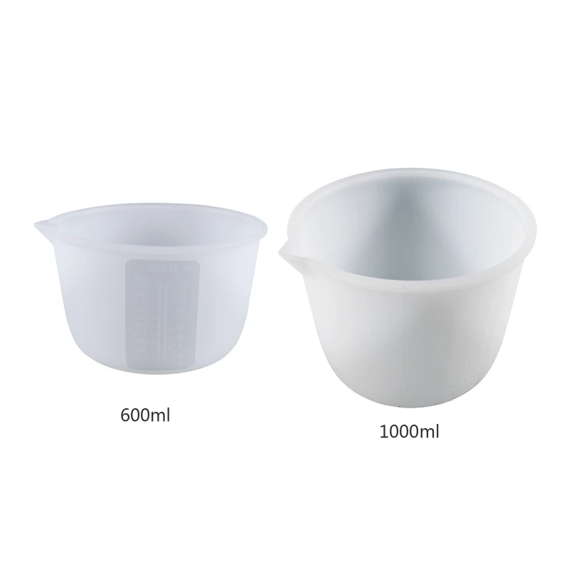 1 Pc 600/1000ml Silicone Measuring Cup with Scale Reusable Silicone Mixing Cup Durable Easy Clean for Epoxy Resin Jewelry Making
1 Pc 600/1000ml Silicone Measuring Cup with Scale Reusable Silicone Mixing Cup Durable Easy Clean for Epoxy Resin Jewelry Making