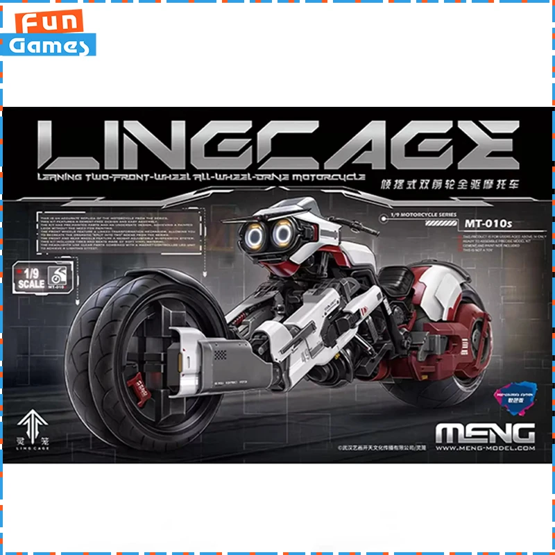Meng 1/9 Ling Cage Tilting Dual Front Wheel Motorcycle Mt010s Bai Yuekui Vehicle High Detail Diy Model Kit Collectible Gifts
Meng 1/9 Ling Cage Tilting Dual Front Wheel Motorcycle Mt010s Bai Yuekui Vehicle High Detail Diy Model Kit Collectible Gifts