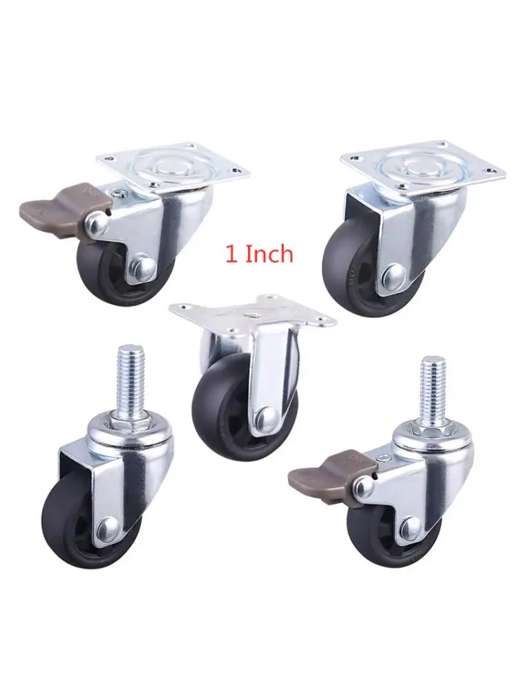4 Pcs/Lot 1 Inch Black PP Caster Flat Light Universal Wheel Sofa Coffee Table Pulley Office Chair Casters Ruedas Para Mueble
4 Pcs/Lot 1 Inch Black PP Caster Flat Light Universal Wheel Sofa Coffee Table Pulley Office Chair Casters Ruedas Para Mueble