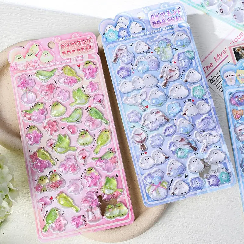 New Cartoon Bird Stickers 3D Relief Crystal Sticker Laptop Phone Case Scrapbooking Decals DIY Stationery Decoration
New Cartoon Bird Stickers 3D Relief Crystal Sticker Laptop Phone Case Scrapbooking Decals DIY Stationery Decoration