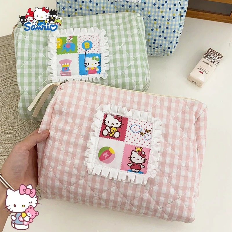 Hello Kitty Sanrio Makeup Bag Kawaii Hangyodon Cartoon Cute Travel Large Capacity Cosmetics Toiletries Storage Bag Girls Gifts
Hello Kitty Sanrio Makeup Bag Kawaii Hangyodon Cartoon Cute Travel Large Capacity Cosmetics Toiletries Storage Bag Girls Gifts
