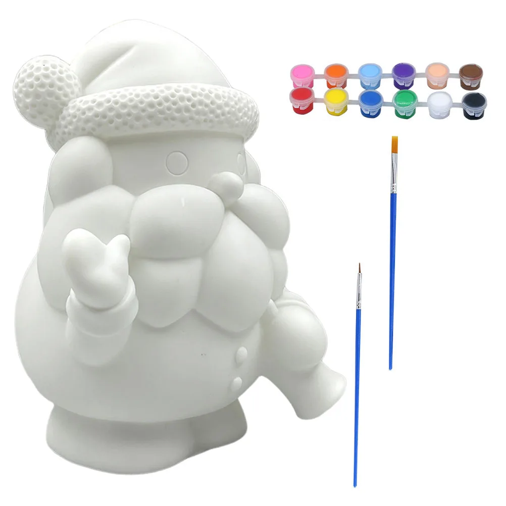 Unpainted Santa Clause Figurine 18CM Vinyl DIY Craft Statue Christmas nament Decor 12 Colors Paint Set Gift Idea
Unpainted Santa Clause Figurine 18CM Vinyl DIY Craft Statue Christmas nament Decor 12 Colors Paint Set Gift Idea