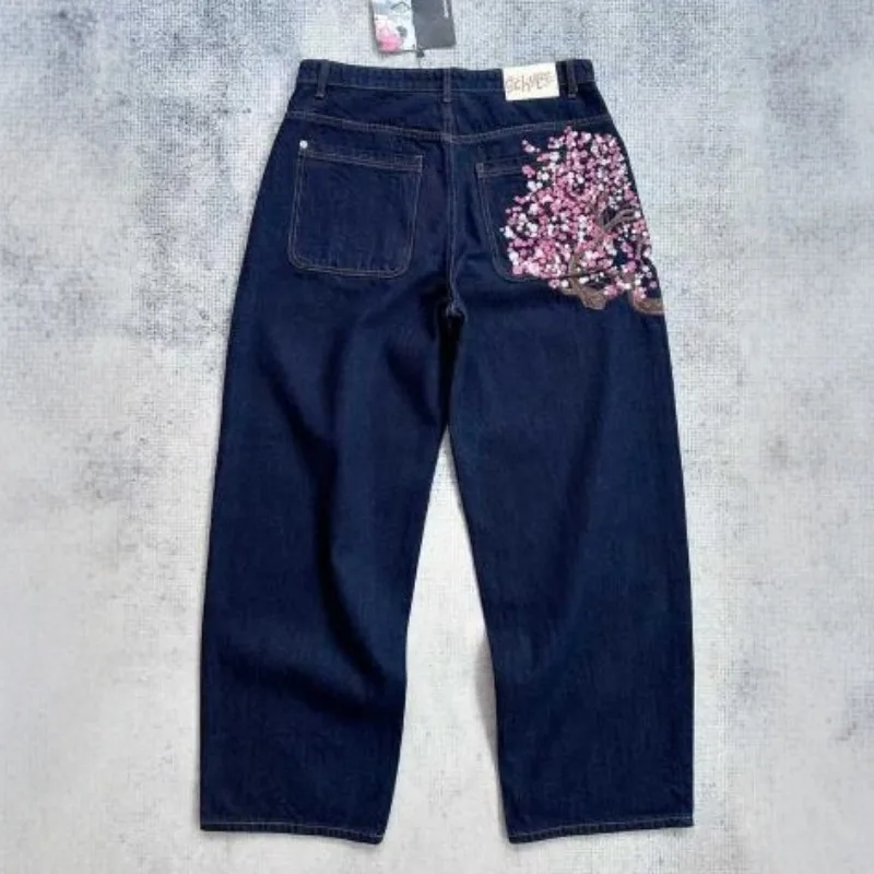 European American Trend Brand Derschutze Jeans Casual Long Pants Plum Blossom Embroidery Denim Trousers Loose Wide-leg Pants Men
European American Trend Brand Derschutze Jeans Casual Long Pants Plum Blossom Embroidery Denim Trousers Loose Wide-leg Pants Men