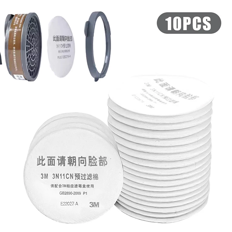 10Pc Dustproof 3N11 Filter Cotton Apply For 308/8200/3001/3301/3303/385 Dust Gas Mask House Decoration Polishing Carpenter Miner
10Pc Dustproof 3N11 Filter Cotton Apply For 308/8200/3001/3301/3303/385 Dust Gas Mask House Decoration Polishing Carpenter Miner