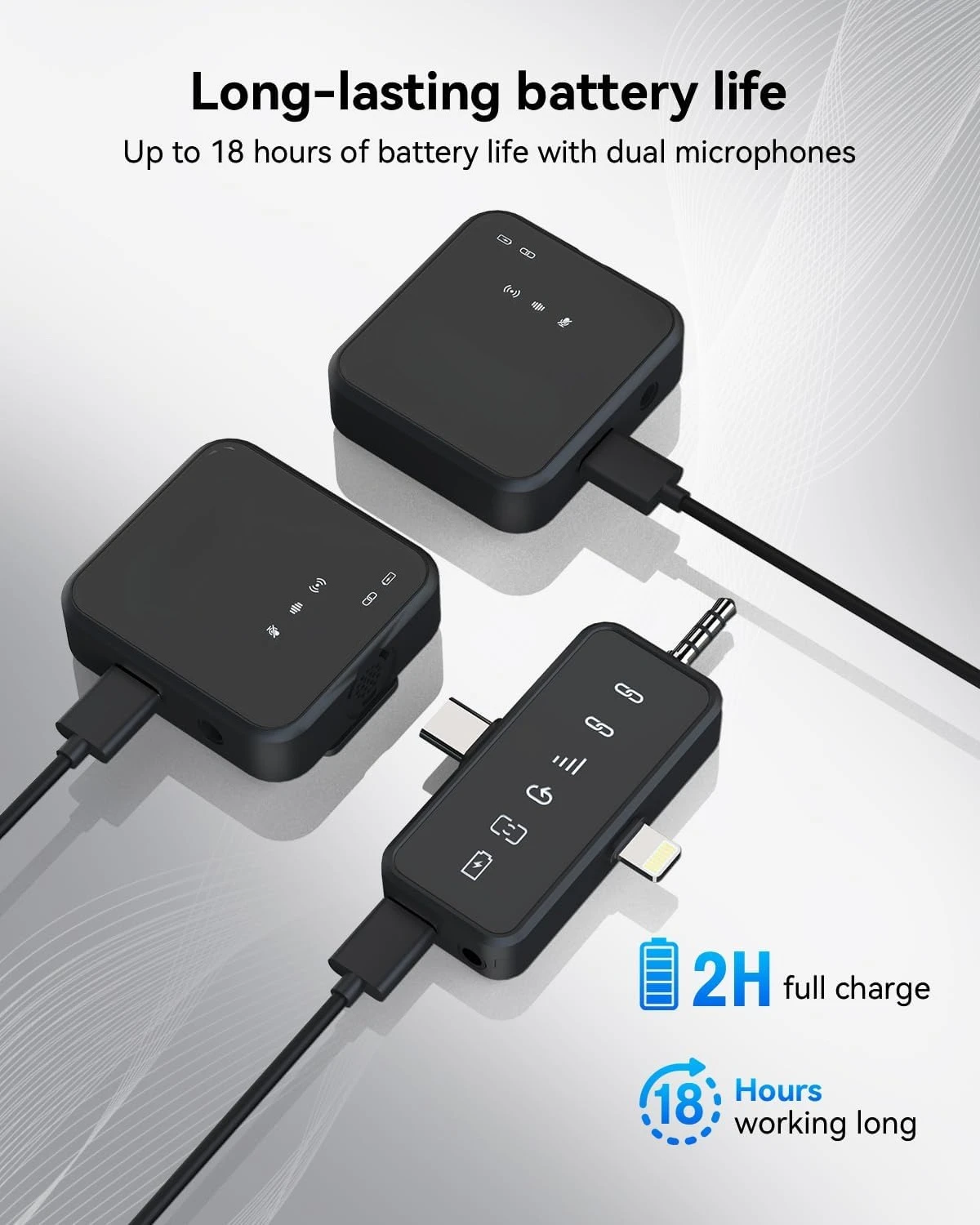 3 in 1 Microphone for iPhone/Android/Camera, Wireless Microphones, 328ft Transmission, 18H Battery Life, Mini Microphone·On Sale
3 in 1 Microphone for iPhone/Android/Camera, Wireless Microphones, 328ft Transmission, 18H Battery Life, Mini Microphone·On Sale