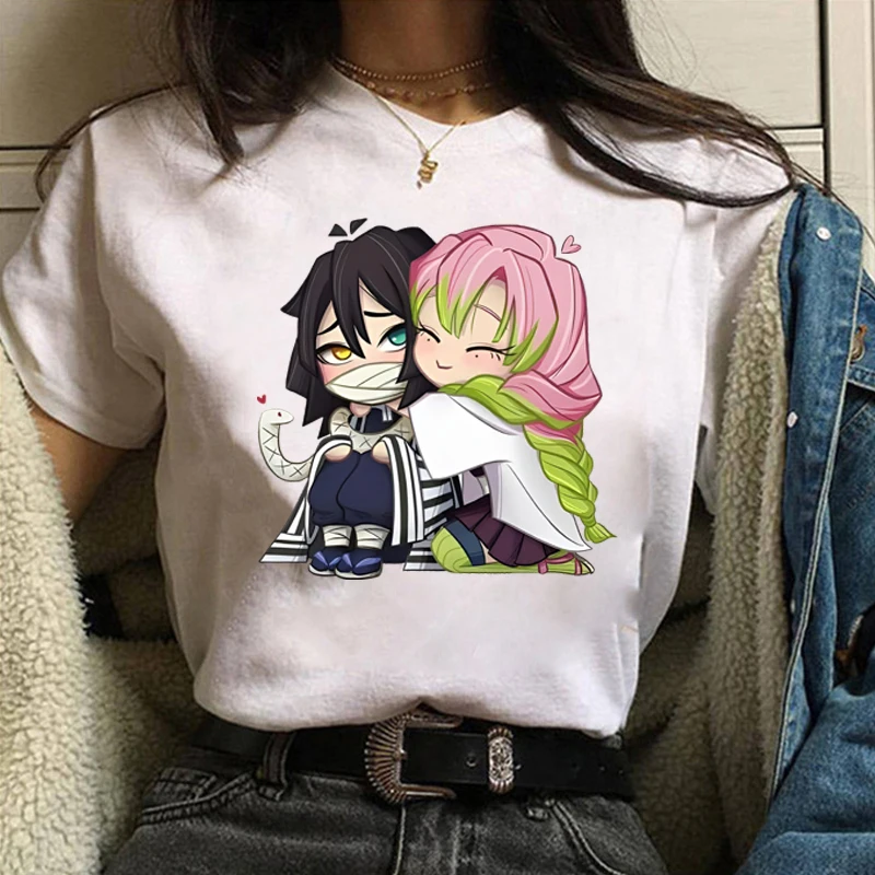 New Funny Kanroji Mitsuri Iguro Obanai Cartoon Print T-Shirt Couple Loose Short Sleeve Top Anime Casual Shirt Tees for Women Men
New Funny Kanroji Mitsuri Iguro Obanai Cartoon Print T-Shirt Couple Loose Short Sleeve Top Anime Casual Shirt Tees for Women Men
