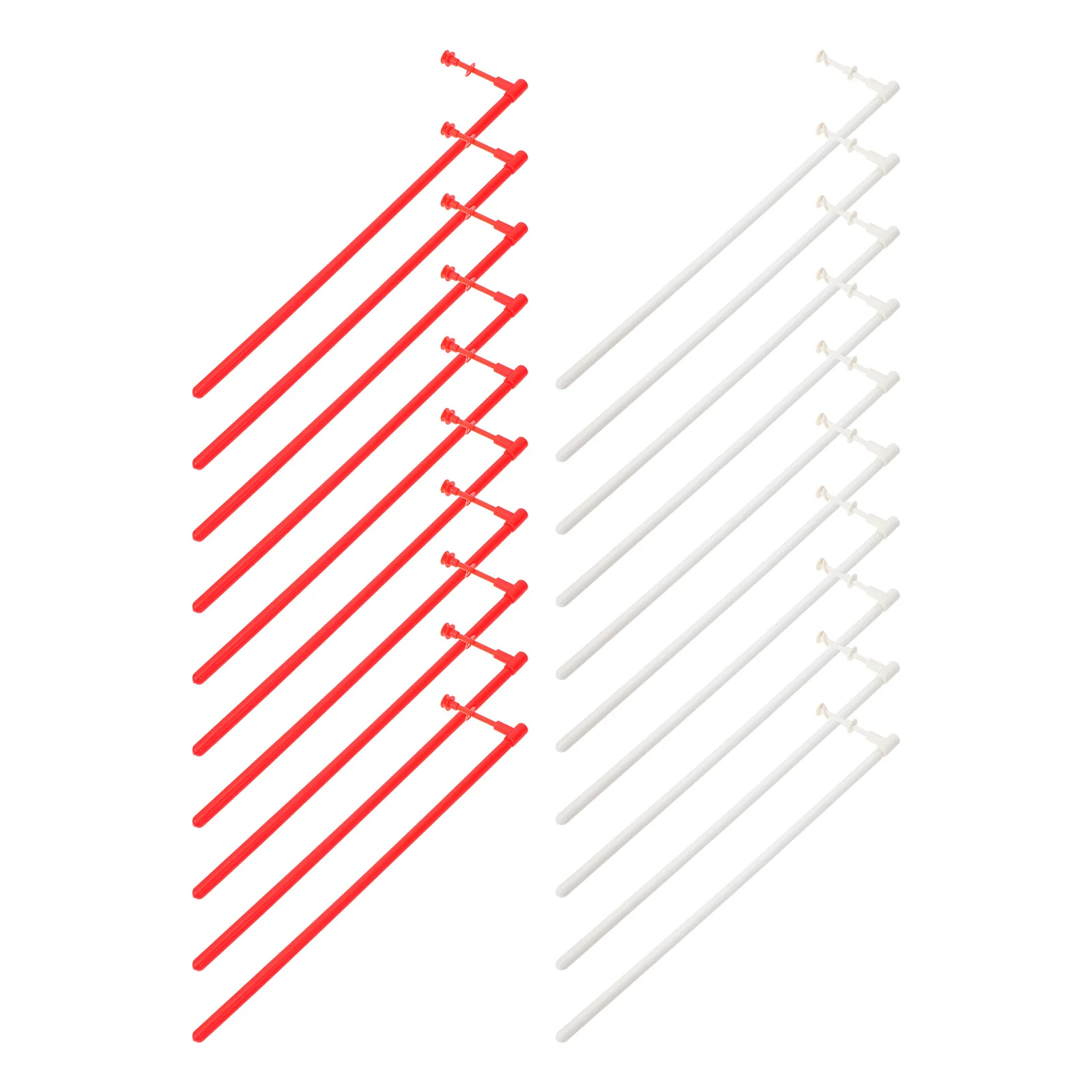 20 set Windmill Pole Accessories 10White 10Red Plastic Sticks DIY Supplies Lightweight Practical EasyToUse Windmill
20 set Windmill Pole Accessories 10White 10Red Plastic Sticks DIY Supplies Lightweight Practical EasyToUse Windmill