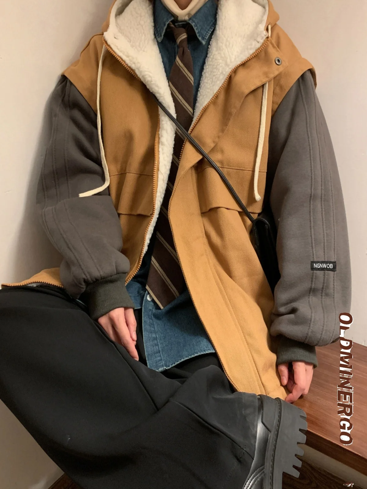 Lamb Fur Jaet Men's Winter Thiened Cotton Baseball Sle Workwear Casual Cleanfit Hooded Zipper Pure Color Oversized Fit
Lamb Fur Jaet Men's Winter Thiened Cotton Baseball Sle Workwear Casual Cleanfit Hooded Zipper Pure Color Oversized Fit