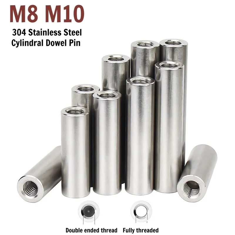 M8 M10 Double Head Internal Thread Cylindrical Pin Female Thread Locating Dowel Pin 304 Stainless Steel OD 14/16mm L 10-100mm
M8 M10 Double Head Internal Thread Cylindrical Pin Female Thread Locating Dowel Pin 304 Stainless Steel OD 14/16mm L 10-100mm