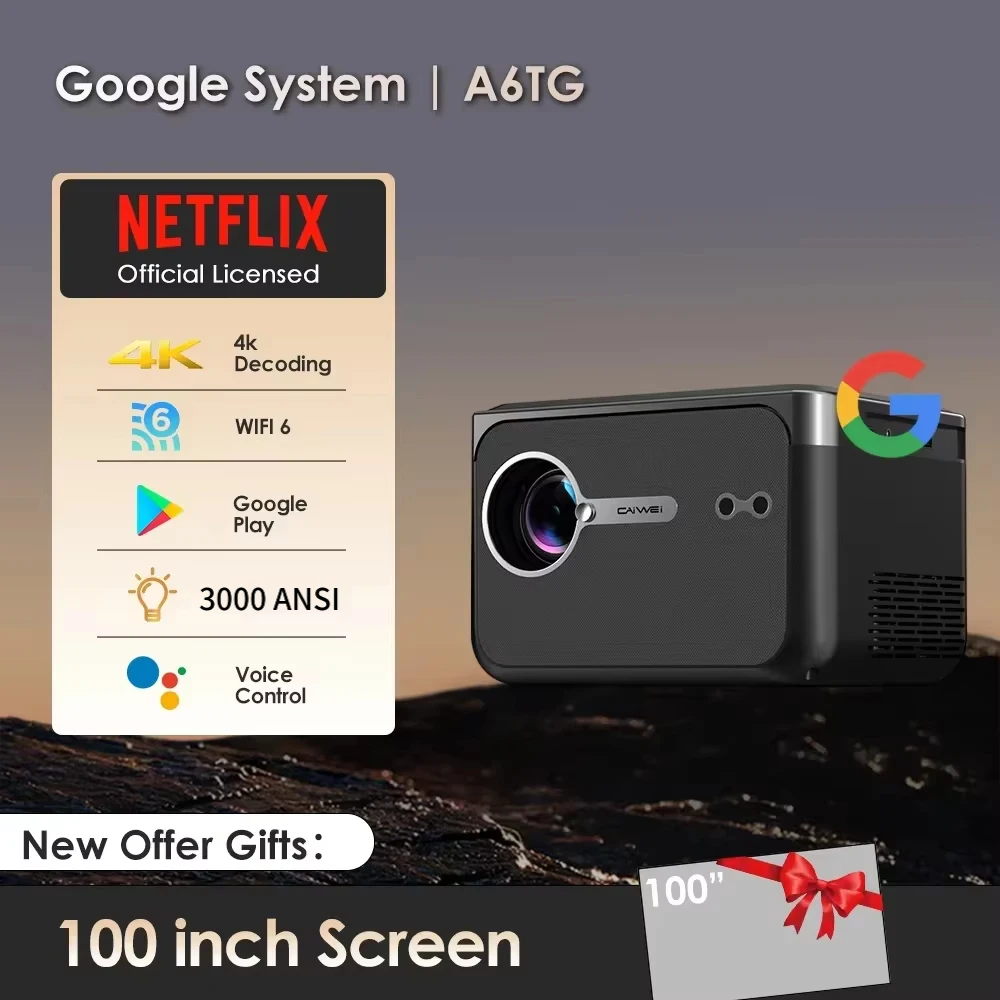 Google TV Netfilx Official Licence 4k projector Android 14 2.4+5G WiFi Dolby Portable Projector Home Theater beam Projector
Google TV Netfilx Official Licence 4k projector Android 14 2.4+5G WiFi Dolby Portable Projector Home Theater beam Projector