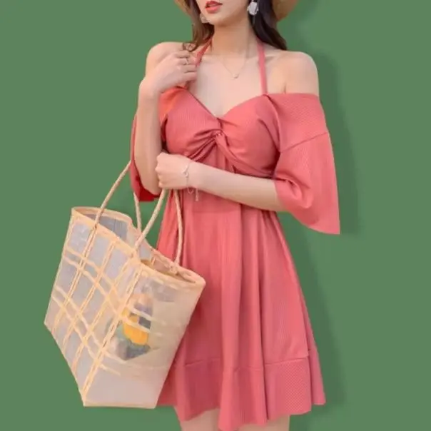 Plus Size Women's Long-Sleeve Sun Protection Solid Colour Soft and Breathable Beach and Spa Swimwear 3pcs
Plus Size Women's Long-Sleeve Sun Protection Solid Colour Soft and Breathable Beach and Spa Swimwear 3pcs
