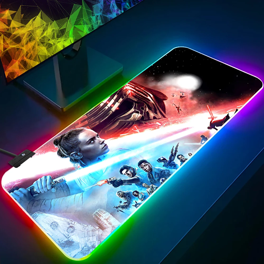 Star Wars RGB Pc Gamer Keyboard Mouse Pad Mousepad LED Glowing Mouse Mats Rubber Gaming Computer Mausepad
Star Wars RGB Pc Gamer Keyboard Mouse Pad Mousepad LED Glowing Mouse Mats Rubber Gaming Computer Mausepad