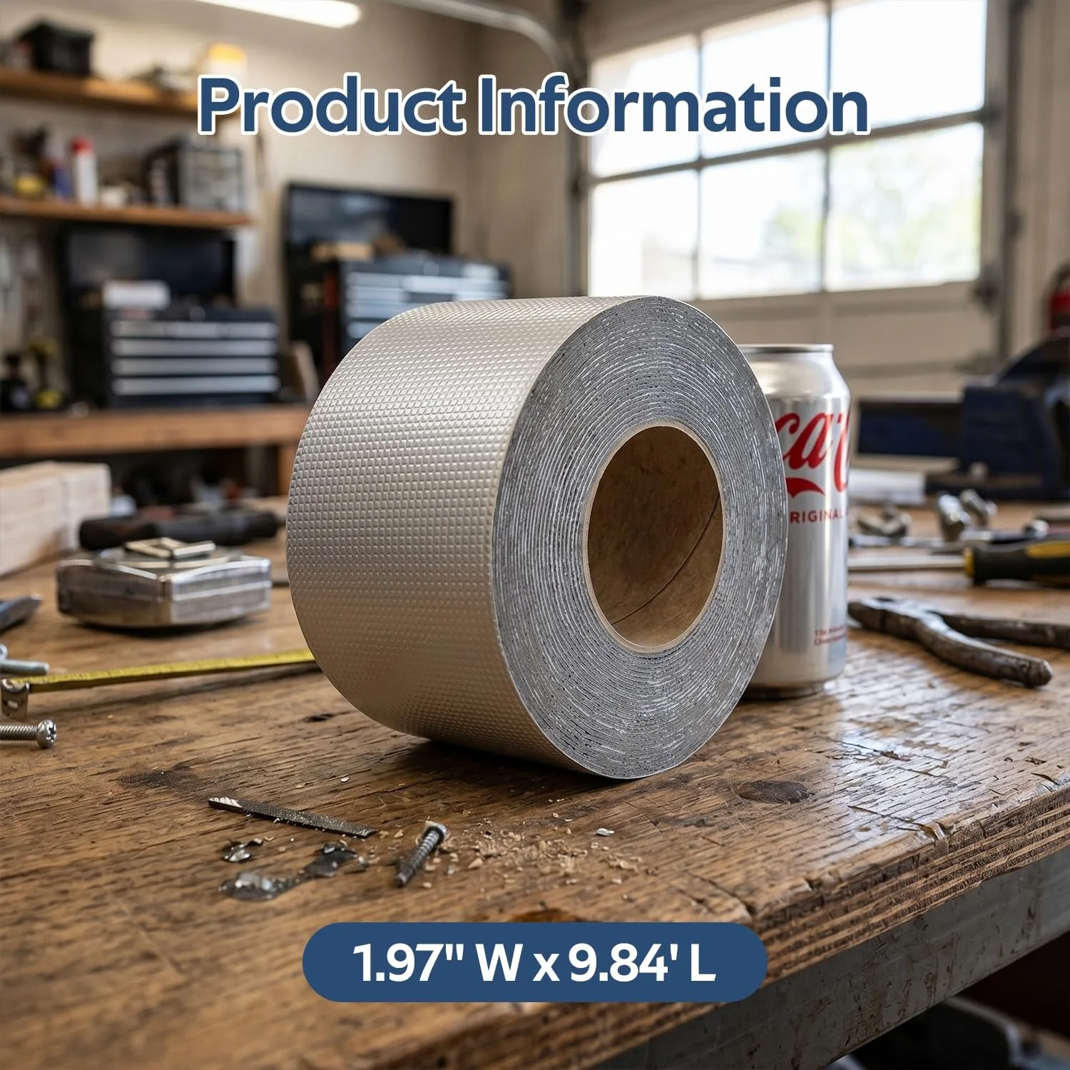Household Waterproof Repair Sticker, Butyl Aluminum Foil Self-Adhesive Tape, Blocks Water Leakage & Shields Sunlight for Roof Cracks, Size 1.0mm5cm3m
Household Waterproof Repair Sticker, Butyl Aluminum Foil Self-Adhesive Tape, Blocks Water Leakage & Shields Sunlight for Roof Cracks, Size 1.0mm5cm3m