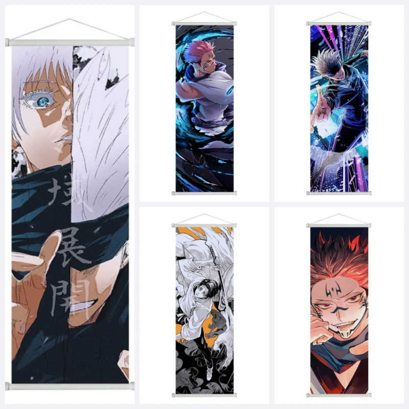 Jujutsu Kaisen Anime Yuji Gojo Satoru Scroll Canvas Wall Hanging Painting Home Decor Poster Wall Art Room Decoration Gift
Jujutsu Kaisen Anime Yuji Gojo Satoru Scroll Canvas Wall Hanging Painting Home Decor Poster Wall Art Room Decoration Gift