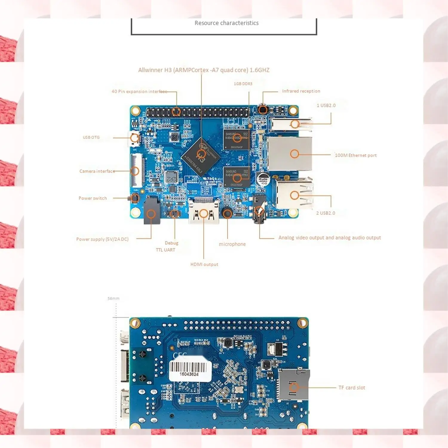 ABGN подходит для Orange Pi Pc Arm H3, макетная плата для Orange Pi 4-ядерный 1,6G 1GDDR
ABGN подходит для Orange Pi Pc Arm H3, макетная плата для Orange Pi 4-ядерный 1,6G 1GDDR