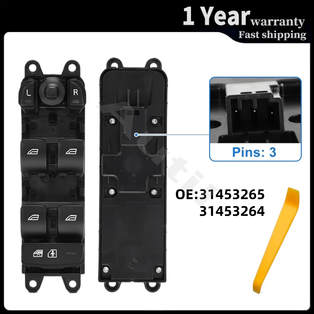 31453265 31453264 Front Left Power Window Master Switch Without Bezel for Volvo S60 V60 XC60 2014-2018 Lifter Control Button
31453265 31453264 Front Left Power Window Master Switch Without Bezel for Volvo S60 V60 XC60 2014-2018 Lifter Control Button