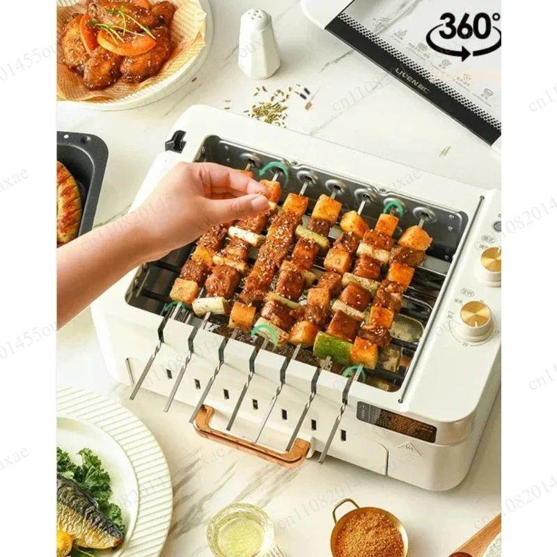 G-26 Electric Skewer Grill Home Automatic Rotating BBQ Grill Multifunctional Indoor Light Smoke Barbecue Machine
G-26 Electric Skewer Grill Home Automatic Rotating BBQ Grill Multifunctional Indoor Light Smoke Barbecue Machine