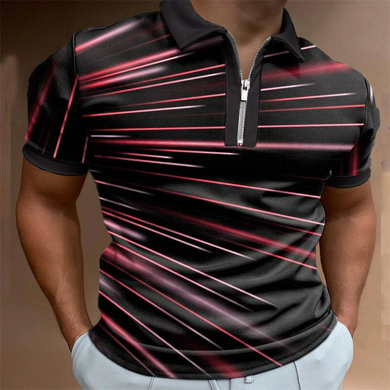 Fashion Striped Pattern Men's Trend Polos T-Shirts Summer Short Sleeve Street 3D Print Comfort POLO Tee 6XL Big Size Casual Tops
Fashion Striped Pattern Men's Trend Polos T-Shirts Summer Short Sleeve Street 3D Print Comfort POLO Tee 6XL Big Size Casual Tops