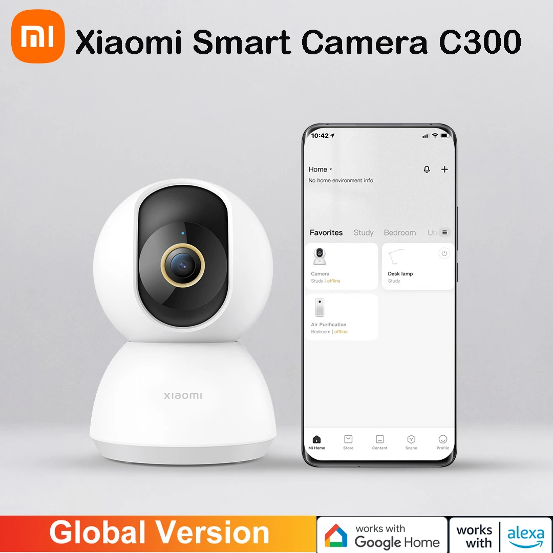 Xiaomi Mi Smart Camera C300 Global Version Baby Monitor 2K 1296P Ultra-clear IP Panoramic Camera HD Night Vision Webcam
Xiaomi Mi Smart Camera C300 Global Version Baby Monitor 2K 1296P Ultra-clear IP Panoramic Camera HD Night Vision Webcam