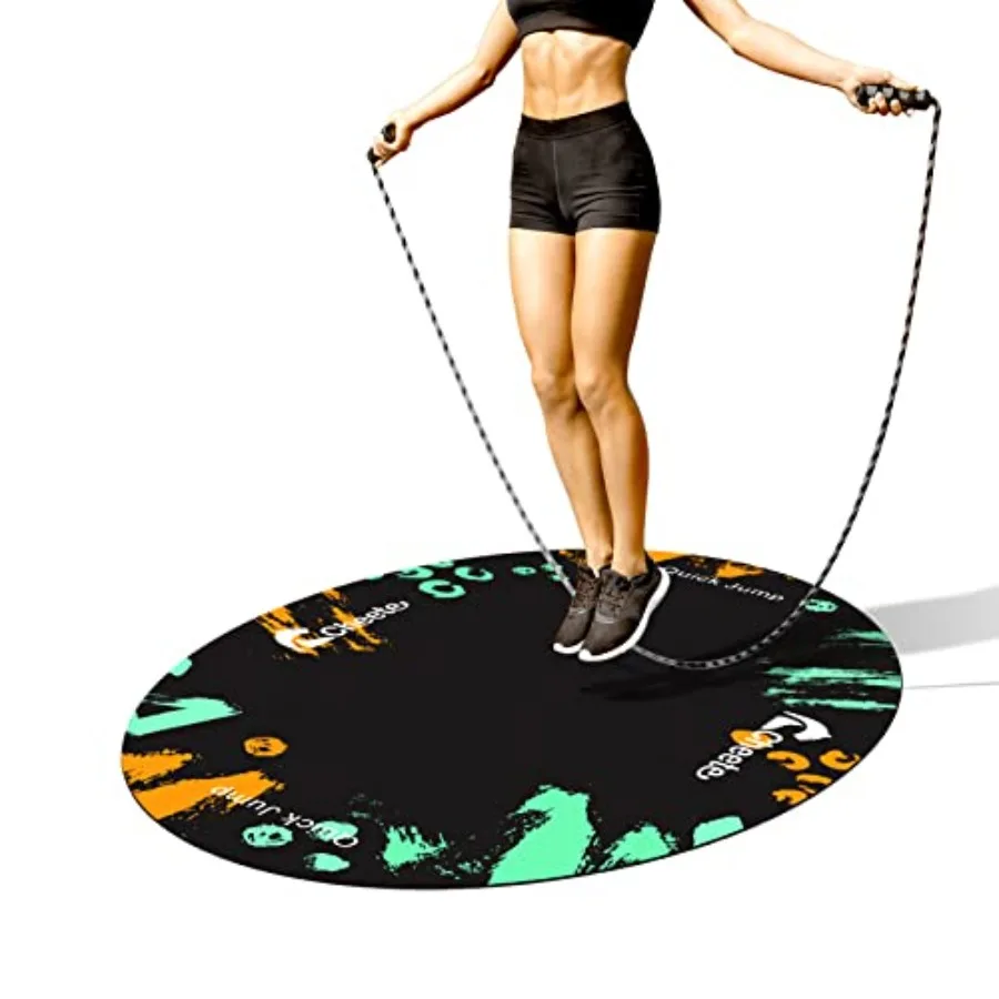 Jump Rope Mat Large Rubber Exercise Mat Workout Mats for Home Gym Flooring Non-Slip Oval Design for Floor and Rope Protection
Jump Rope Mat Large Rubber Exercise Mat Workout Mats for Home Gym Flooring Non-Slip Oval Design for Floor and Rope Protection