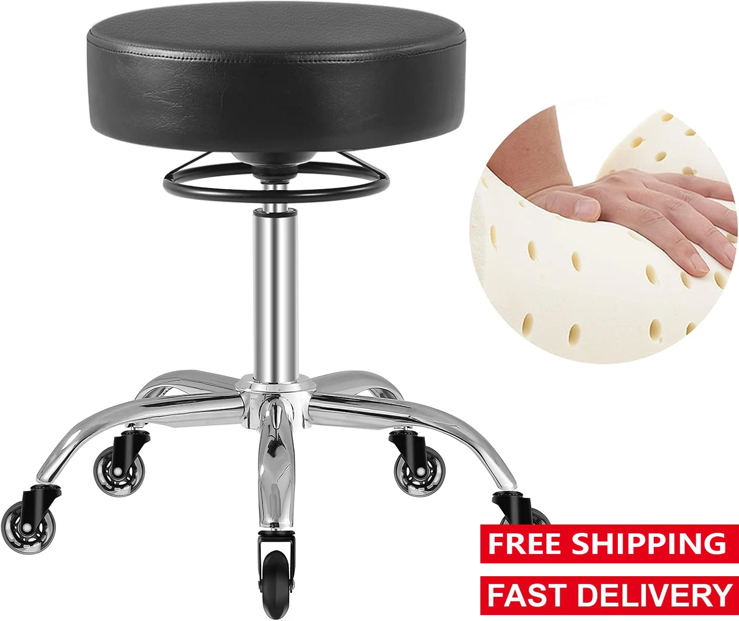 2025 Rolling Stool with Wheels 400lbs Weight Capacity,Heavy Duty Lash Chair Adjustable for Tatoo Lab Massage Salon Spa Drafting
2025 Rolling Stool with Wheels 400lbs Weight Capacity,Heavy Duty Lash Chair Adjustable for Tatoo Lab Massage Salon Spa Drafting