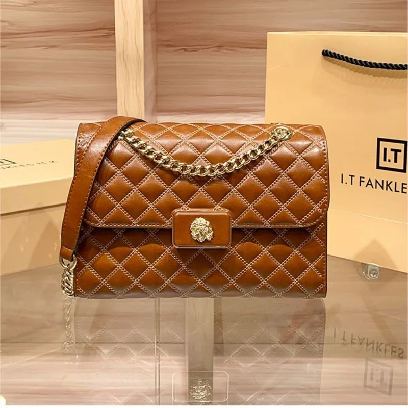 High end diamond grid chain small square bag for women 2025 new spring and summer single shoulder diagonal cross armpit bag
High end diamond grid chain small square bag for women 2025 new spring and summer single shoulder diagonal cross armpit bag