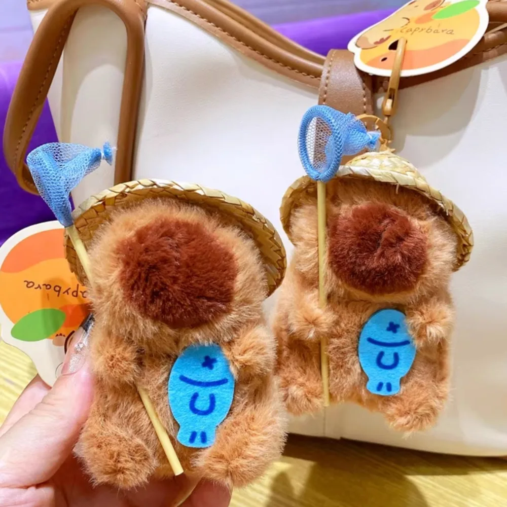 Catch Fish Plush Capybara Bag Pendant Stuffed Doll Funny Plush Capybara Key Ring PP Cotton Fishing Net Cartoon Animal Keychain
Catch Fish Plush Capybara Bag Pendant Stuffed Doll Funny Plush Capybara Key Ring PP Cotton Fishing Net Cartoon Animal Keychain