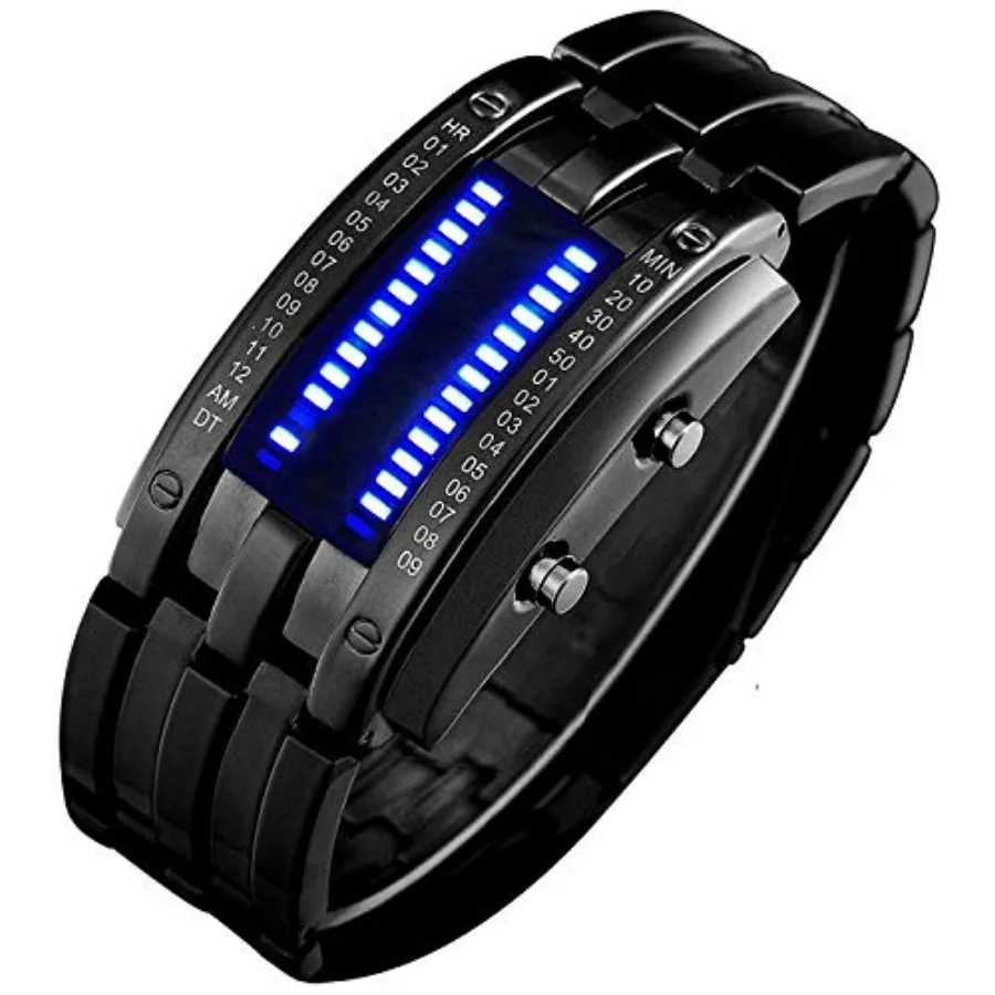 FANMIS Creative Mens Binary Matri LED Digital Watch Fashion Classic Plated Waterproof LED Backlight Bracelet Watches
FANMIS Creative Mens Binary Matri LED Digital Watch Fashion Classic Plated Waterproof LED Backlight Bracelet Watches