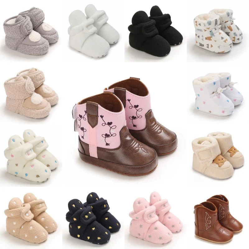 Winter Snow Baby Boots Multiple Colors Warm Fluff Balls Indoor Colloidal particle sole Infant Newborn Toddler Baby Shoes
Winter Snow Baby Boots Multiple Colors Warm Fluff Balls Indoor Colloidal particle sole Infant Newborn Toddler Baby Shoes