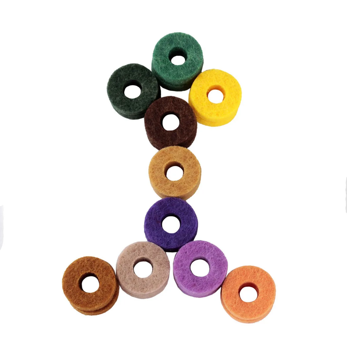 20 Pcs Colorful Felt Washers Lightweight Round Shape for Guitar Strap Buttons Cymbal Stand Protection Soft Durable
20 Pcs Colorful Felt Washers Lightweight Round Shape for Guitar Strap Buttons Cymbal Stand Protection Soft Durable