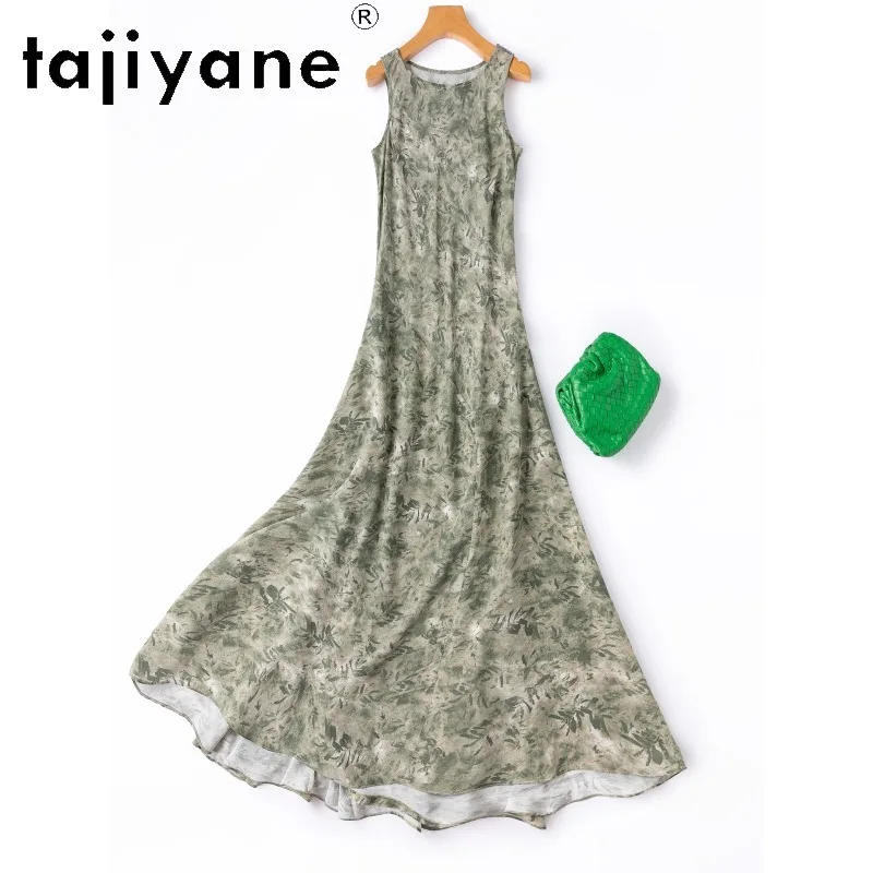 TAJIYANE 100% Mulberry Silk Women's Casual Dresses Elegant Slim-fit Dress Summer Long Dresses for Women Clothes Платье Женское
TAJIYANE 100% Mulberry Silk Women's Casual Dresses Elegant Slim-fit Dress Summer Long Dresses for Women Clothes Платье Женское