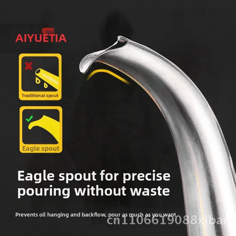 Stainless Steel Oil Pot 304 Cooking Oil Bottle Kitchen Soy Sauce Vinegar Flask Small Oil Tank Household Cooking Utensil
Stainless Steel Oil Pot 304 Cooking Oil Bottle Kitchen Soy Sauce Vinegar Flask Small Oil Tank Household Cooking Utensil