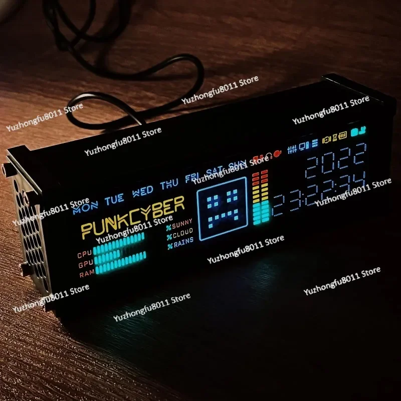 WFD Retro Electronic Tube Clock Pseudo-Fluorescent Matrix Cyberpunk Spectrum Function Desktop Decorations
WFD Retro Electronic Tube Clock Pseudo-Fluorescent Matrix Cyberpunk Spectrum Function Desktop Decorations