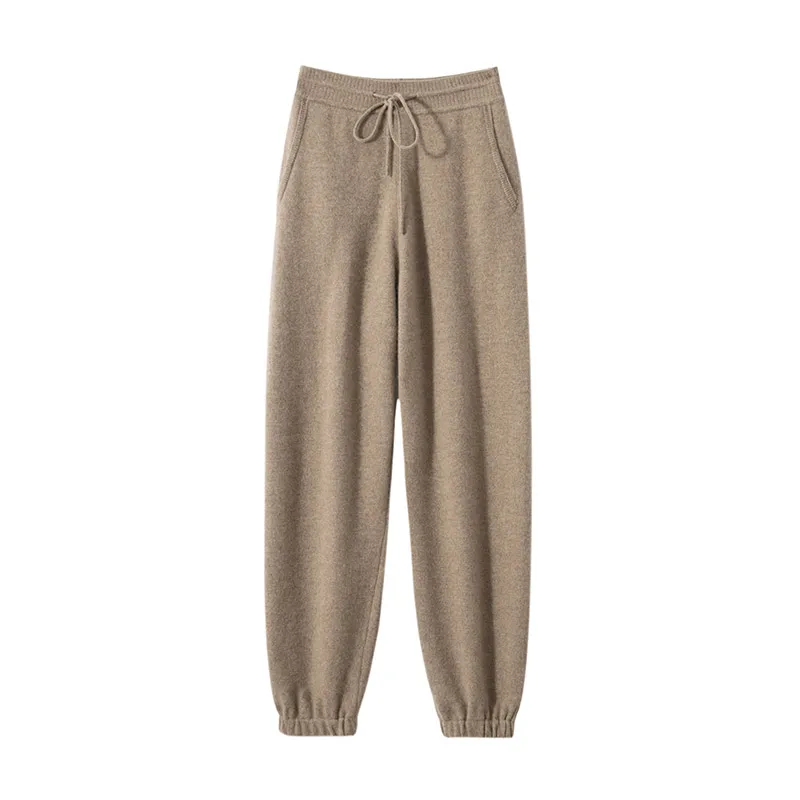 Women Pants 2022 New Autumn and Winter Soft Comfortable High-Waist 100% Cashmere Knitted Thickening Pants Female Elastic 3Colors
Women Pants 2022 New Autumn and Winter Soft Comfortable High-Waist 100% Cashmere Knitted Thickening Pants Female Elastic 3Colors