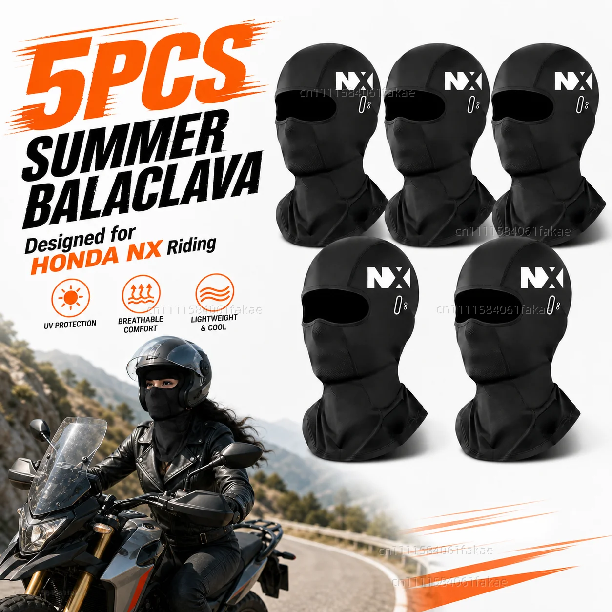 5PCS Motorcycle Balaclava Summer UV Protection Glasses Face Breathable Hole For HONDA NX400 NX500 NX 400 NX 500 2024-2025 Riding
5PCS Motorcycle Balaclava Summer UV Protection Glasses Face Breathable Hole For HONDA NX400 NX500 NX 400 NX 500 2024-2025 Riding