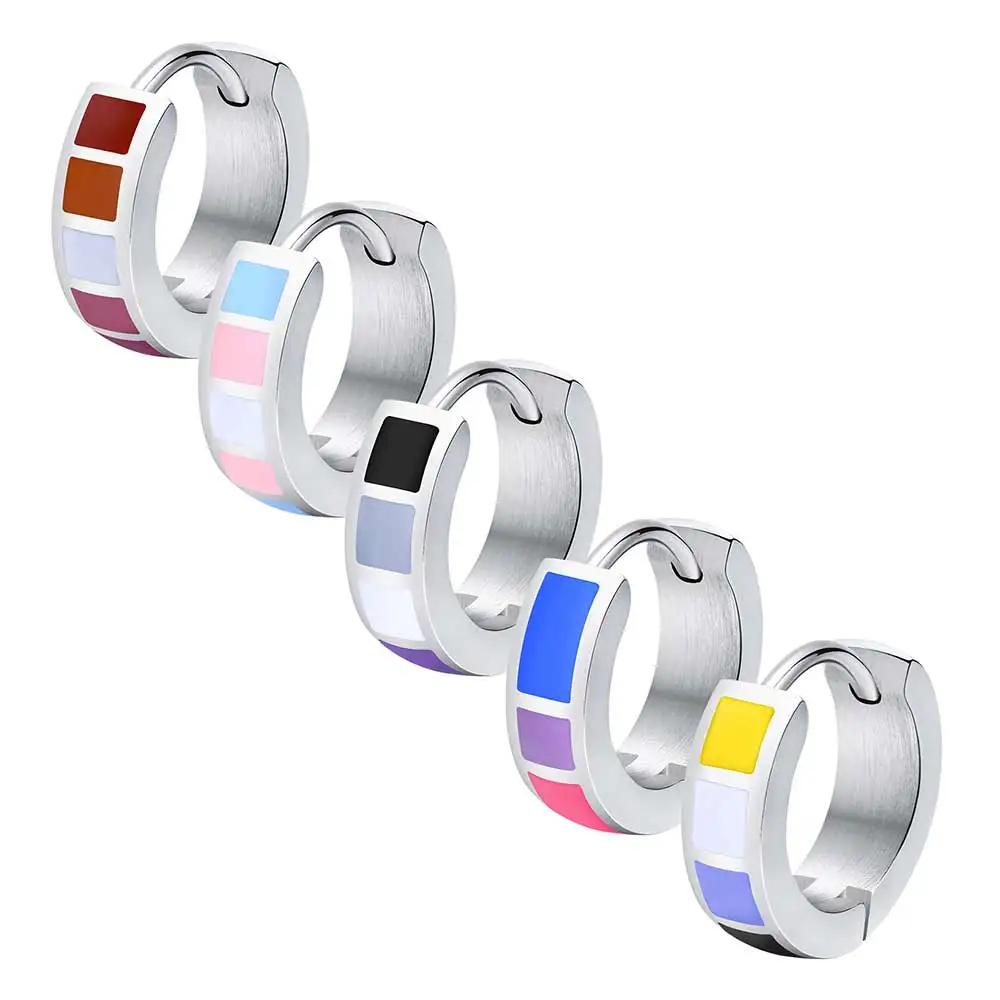 JHSL Unisex Rainbow Hoop Earrings for LGBT Silver Color Stainless Steel Small Good Quality Fashion Jewelry New Arrival 2023
JHSL Unisex Rainbow Hoop Earrings for LGBT Silver Color Stainless Steel Small Good Quality Fashion Jewelry New Arrival 2023